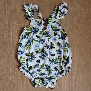 Posh Peanut Blueberry Baby Romper